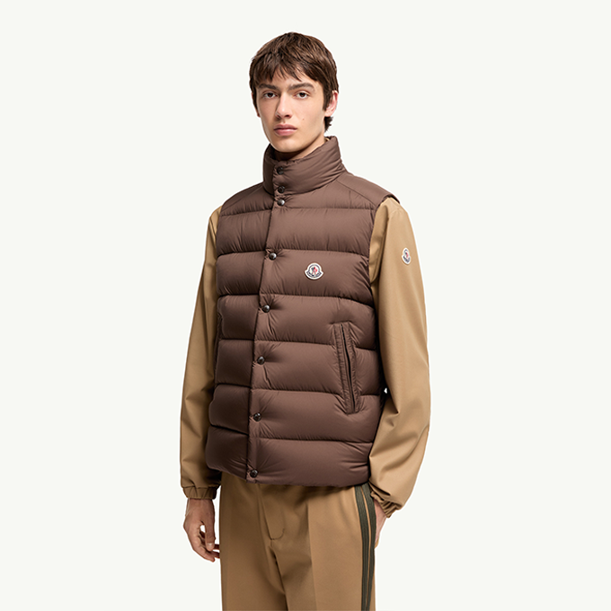 moncler tibb stand collar down vest